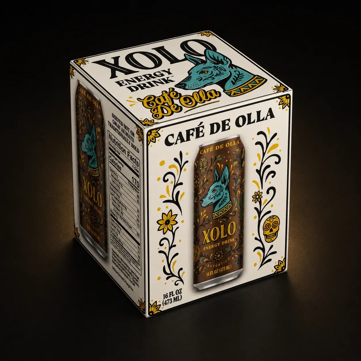 Café de Olla XOLO Energy Drink 4-pack