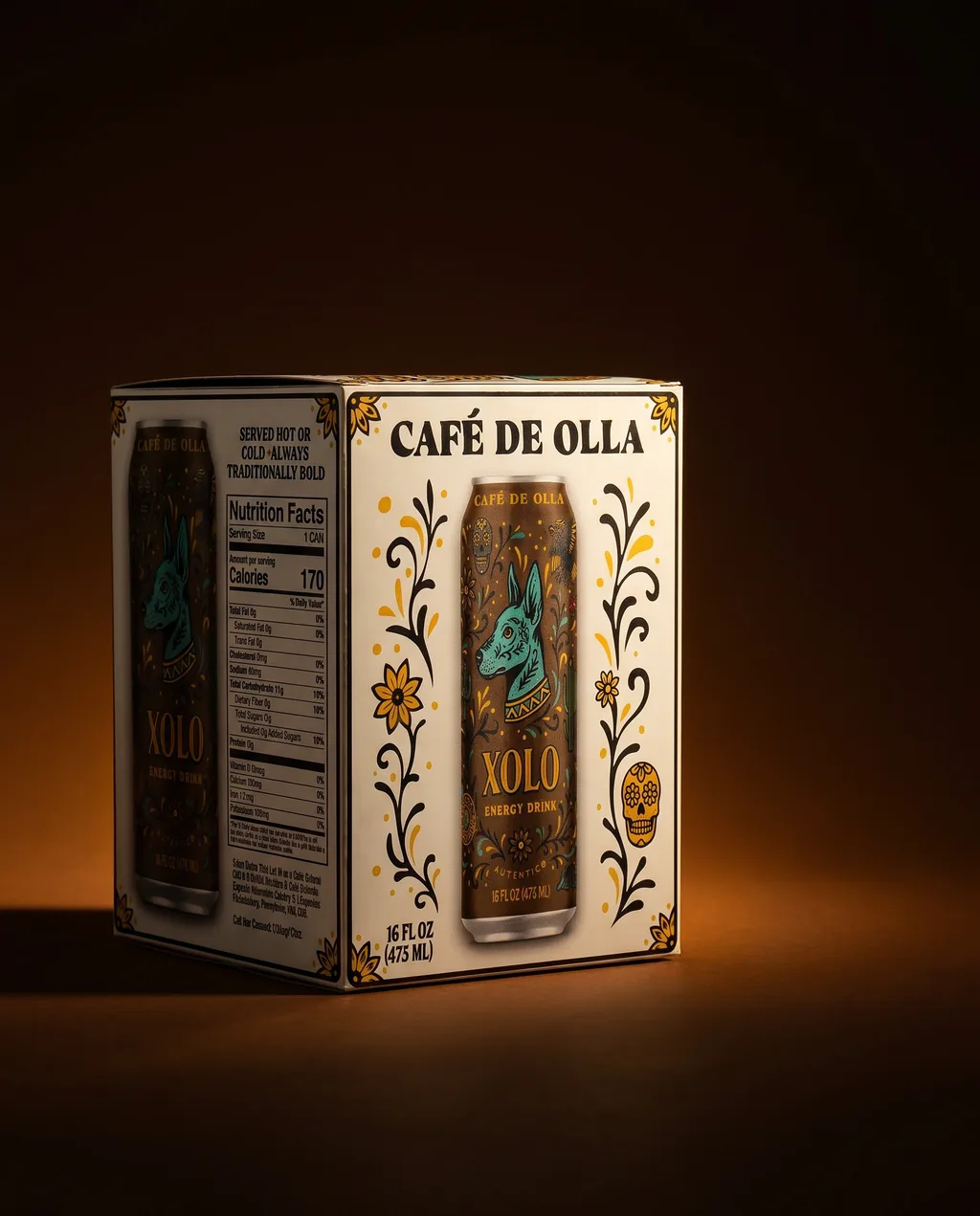 Café de Olla XOLO Energy Drink 4-pack