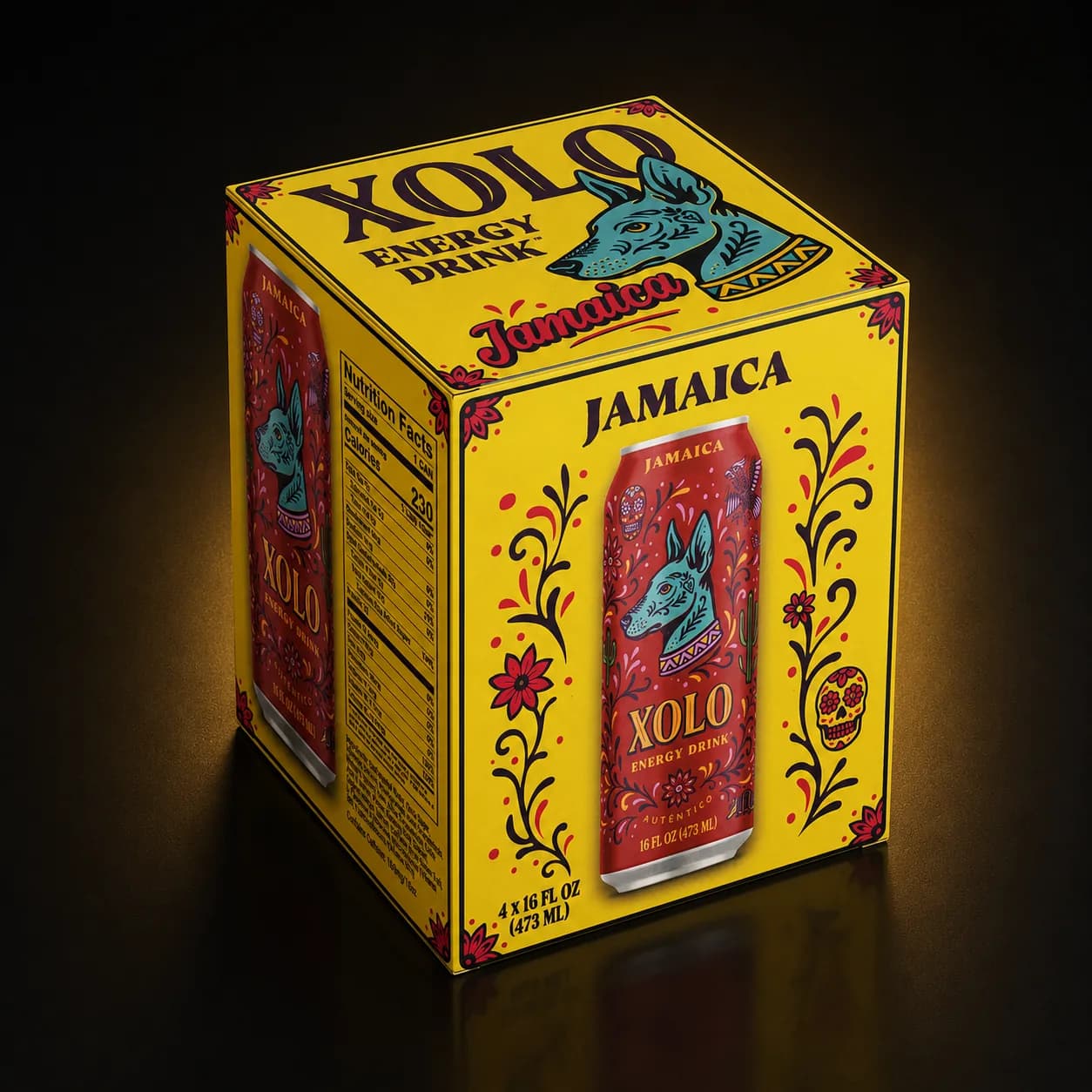 Jamaica XOLO Energy Drink 4-pack